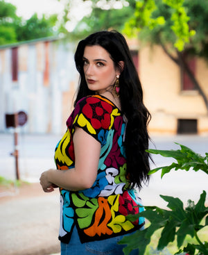 Mexican Artisan Embroidery top