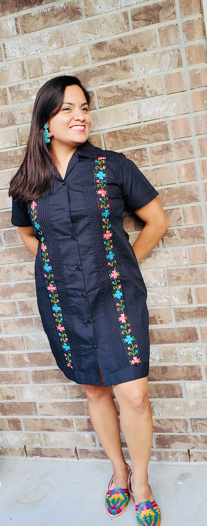 Guayabera Dress MexiBoutique Guayabera Dress MexiBoutique